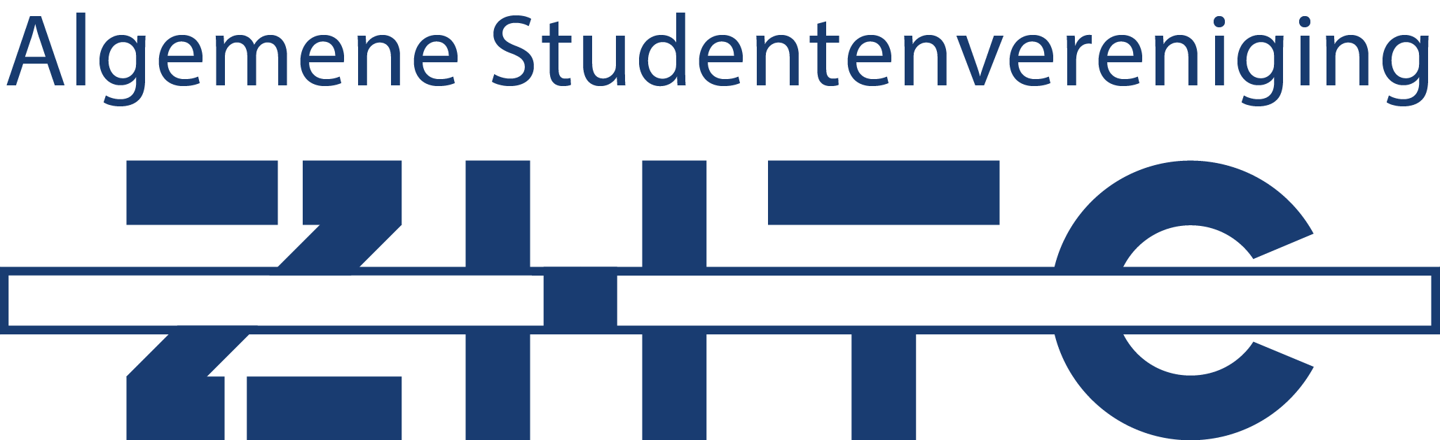 image00008 Logo van ZHTC in blauweletters met een horizontale streep door de letters 'ZHTC'. Boven het logo staat Alegemene studentenvereniging